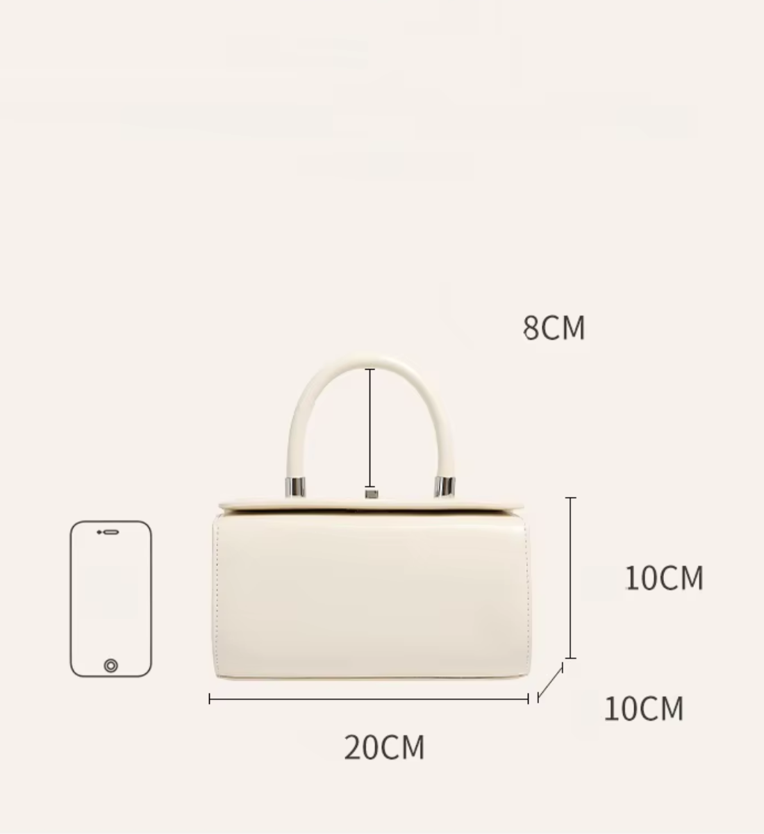 Bolsa Baule em Couro Legítimo