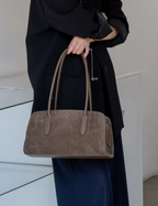 Bolsa Velluta de Camurça em Couro Legítimo