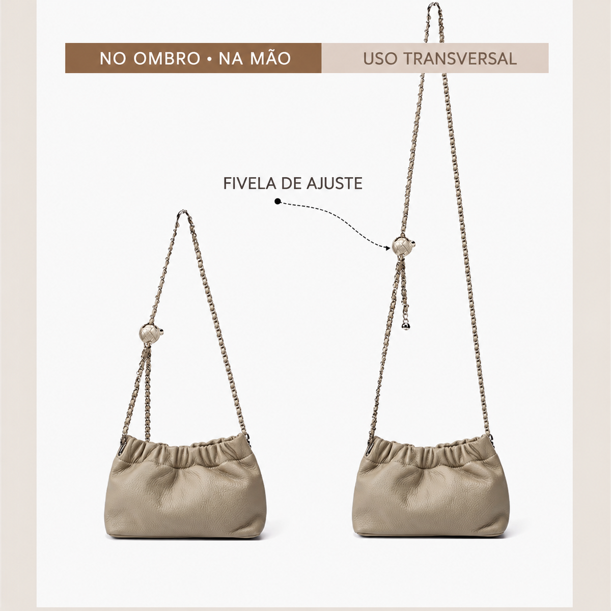 Bolsa Piccola em Couro Legítimo