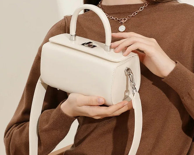 Bolsa Baule em Couro Legítimo