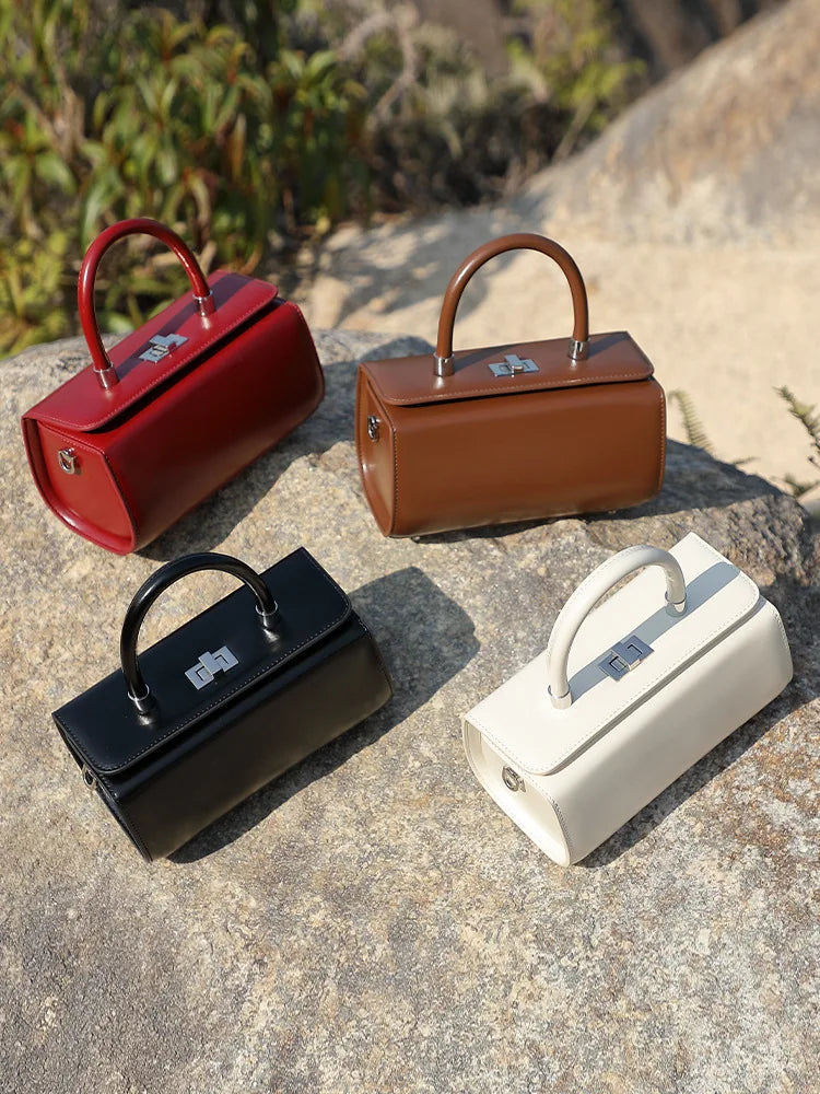 Bolsa Baule em Couro Legítimo